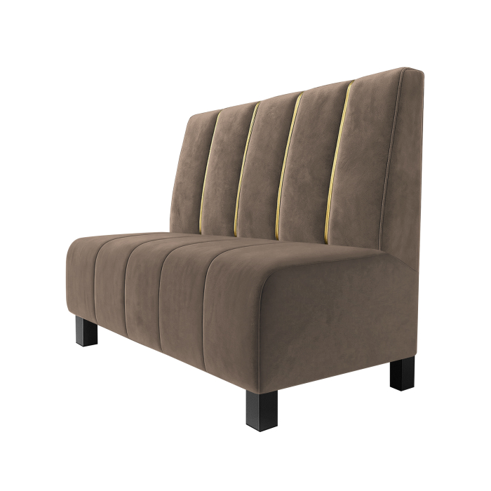 Fischer | Gastrobank F | Gastrobank | B:H 60 x 100 cm | Taupe | Dubai | Fløjl