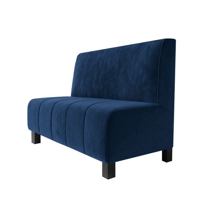 Fischer | Gastrobank F | Gastrobank | B:H 60 x 90 cm | Blau | Glatt | Samt