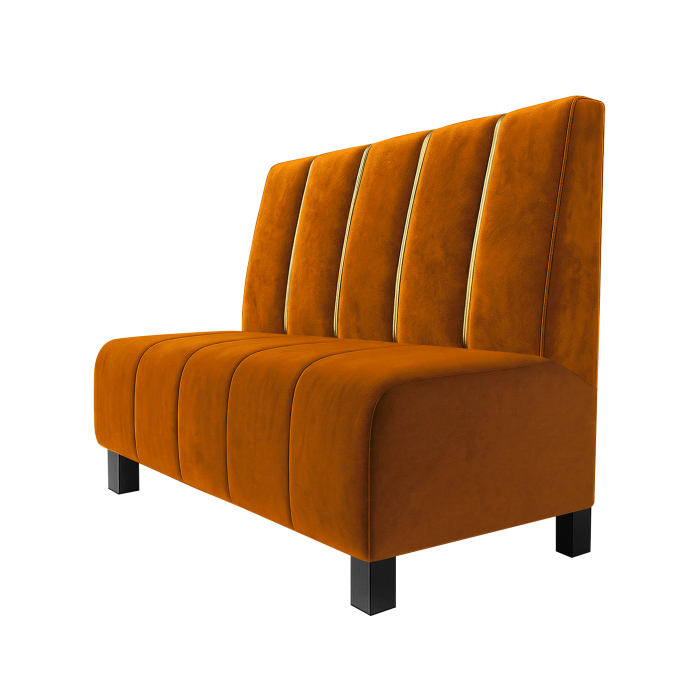 Fischer | Gastrobank F | Gastrobank | B:H 60 x 90 cm | Orange | Dubai | Samt