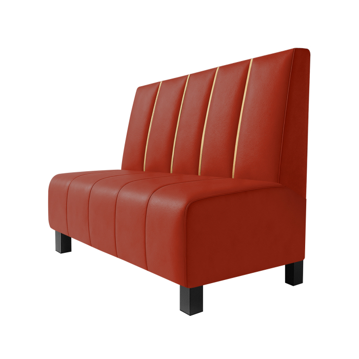 Fischer | Gastrobank F | Gastrobank | B:H 60 x 90 cm | Rød | Dubai | Læder