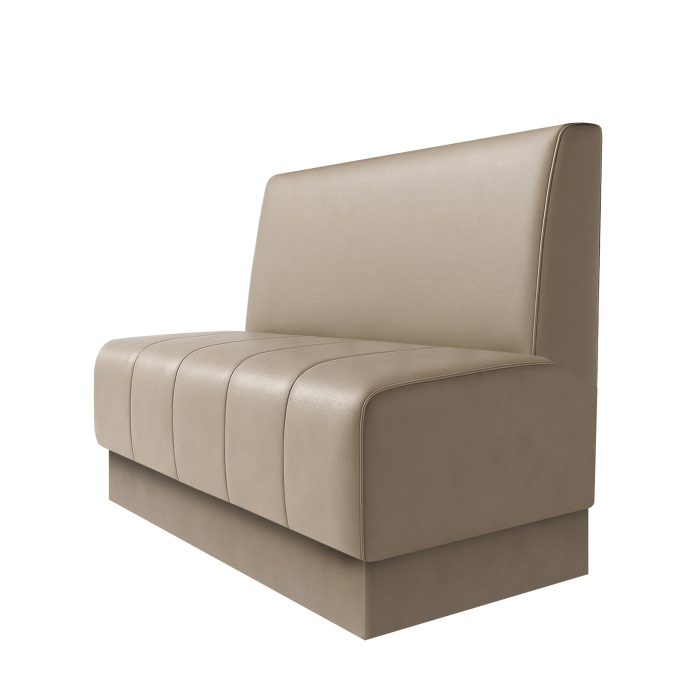 Fischer | Gastrobank S | Gastrobank | B:H 60 x 120 cm | Taupe | Glatt | Leder