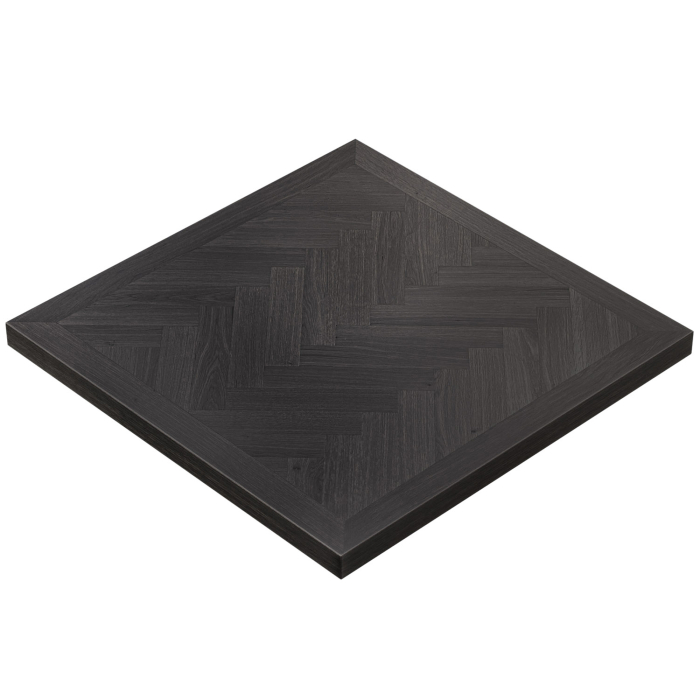 ESPINACA | Tablero de espiga para catering | Ancho: Profundidad 140 x 140 cm | Grosor 6 cm | Roble | Cuadrado