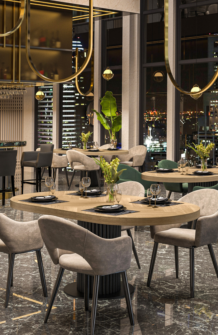 FISHBONE OVAL RUNDE | Gastro Massiv Bordplate | B:T 160 x 90 cm | Eik | Oval FISHBONE OVAL RUNDE | Gastro Massiv Bordplate | B:T 160 x 90 cm | Eik | Oval