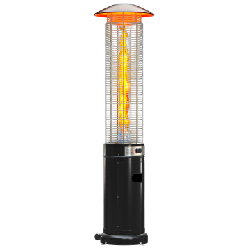 FINA | Riscaldatore a gas per patio | 1,8 m | Nero | 11 kW