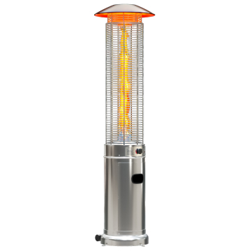 FINA | Riscaldatore a gas per patio | 2,1 m | Acciaio inossidabile | 15 kW