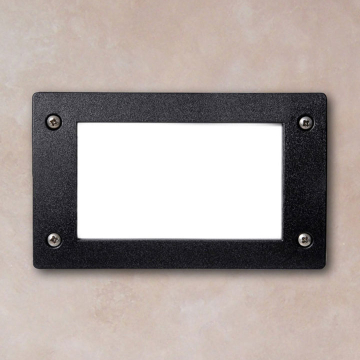 FIONA Aussen LED Wandeinbauleuchte Schwarz H113xB188mm 1x3W GX53 3000K 50000h 350lm Warmweiß IP67