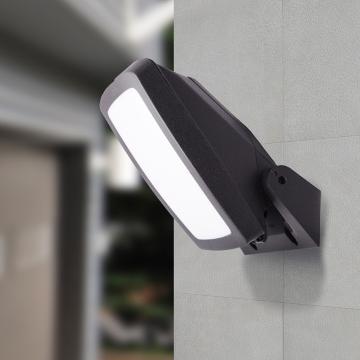 FIONA Projecteur LED extérieur noir L300xH280mm 2x3W GX53 3000K 50000h 1400lm blanc chaud IP66