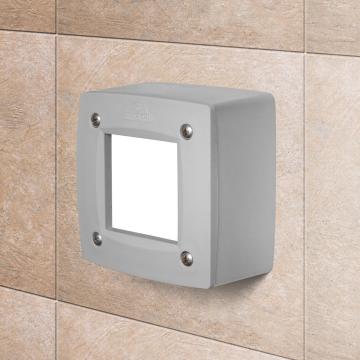 FIONA Applique murale LED d'extérieur Gris H120xL120mm 1x3W GX53 3000K 50000h 350lm Blanc chaud IP67