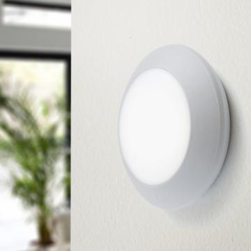 FIONA Applique murale LED d'extérieur Gris GX53 3W Moderne 20cm IP66 A++ Blanc chaud 3000K 300lm