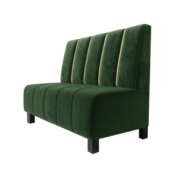 Fischer | Gastrobank F | Gastrobank | L:A 60 x 100 cm | Verde scuro | Dubai | Velluto