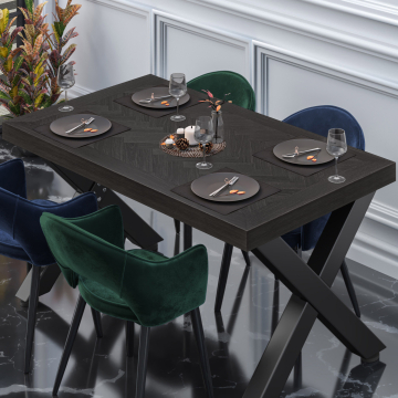FISHBONE | Gastro visgraat tafelblad | B:T 180 x 90 cm | 6cm | Eik | Vierkant
