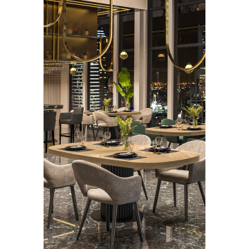 FISKEBEN OVAL DANSK | Gastro Massiv Bordplate | B:T 160 x 90 cm | Eik | Oval