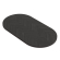FISHBONE OVAL ROUND | Gastro Masywna Blat Stołu | B:T 200 x 100 cm | Czarny | Owalny