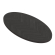 FISHBONE OVAL | Blat stołowy Gastro Massiv | B:T 180 x 90 cm | Czarny | Owalny