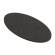 FISKEBEN OVAL | Gastro Massiv Bordplate | B:T 200 x 100 cm | Svart | Oval