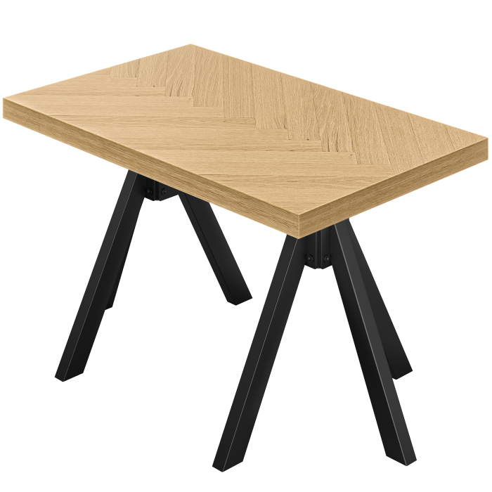 FO | Bistro Table | W:D 120 x 70 cm | H 78 cm | Oak | Frame: Black