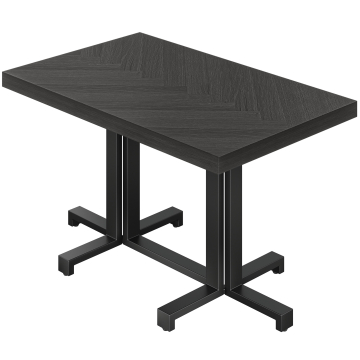 FPA | Bistro-pöytä | P: 120 x 70 cm | K: 78 cm | Musta | Runko: Musta