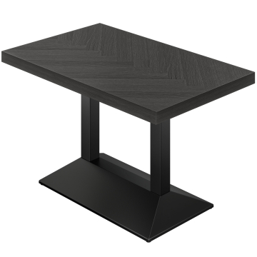FPL | Bistrobord | B: 120 x 70 cm | H: 82 cm | Svart | Stomme: Svart