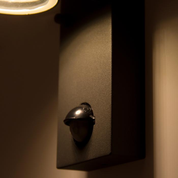 FRANS LED utendørs sensor vegglys bevegelsesdetektor antrasitt 2x7W 11x18cm IP44 1400lm 5000h FRANS LED utendørs sensor vegglys bevegelsesdetektor antrasitt 2x7W 11x18cm IP44 1400lm 5000h