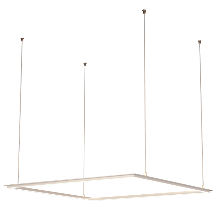EMPIRE | LED lys ramme panel | 62x62cm / hengende | 40W / 4000K | Nøytral hvit | Transformator dimbar
