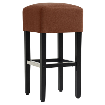 FRANCESCO | Gastro Barstol | Fløjl | Træ | Rød bronze | Rygløs