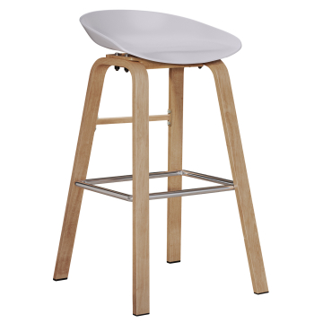 FRANKY | Molded Plastic Bar Stool | White | Plastic