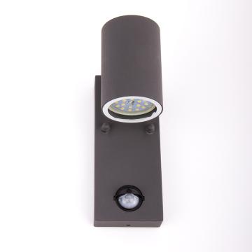 FRANS LED Outdoor Sensor Wall Light Czujnik ruchu Antrhazit 2x7W 11x18cm IP44 1400lm 5000h