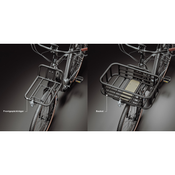 PHANTOM City | Front carrier | Aluminium | Black | Matt