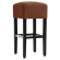 FRANCESCO | Gastro Barhocker | Samt | Rot Bronze | ohne Lehne