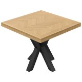 FS | Bistro Table | 100 x 100 cm | H 78 cm | Black | Frame: Black