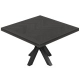 FS | Bistro Table | 140 x 140 cm | H 78 cm | Oak | Frame: Black