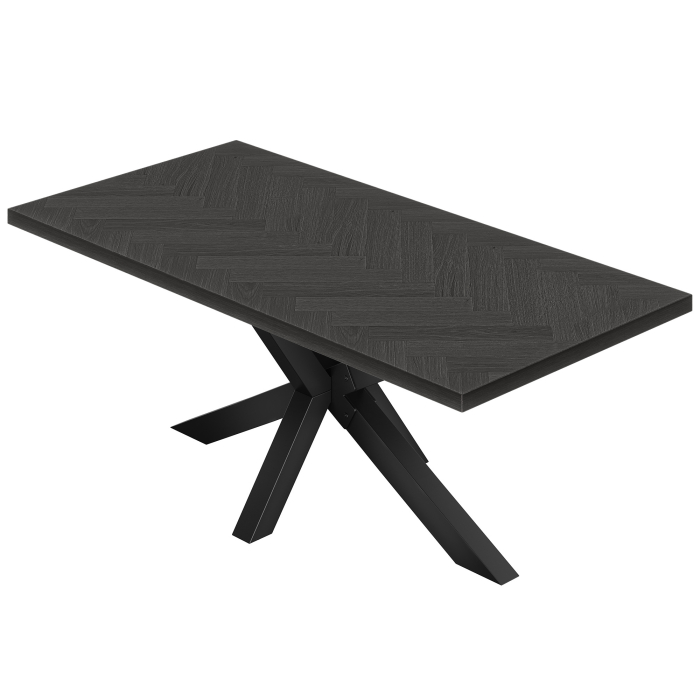 FS | Bistro Bord | 160 x 90 cm | H 78 cm | Ek | Ställning: Svart