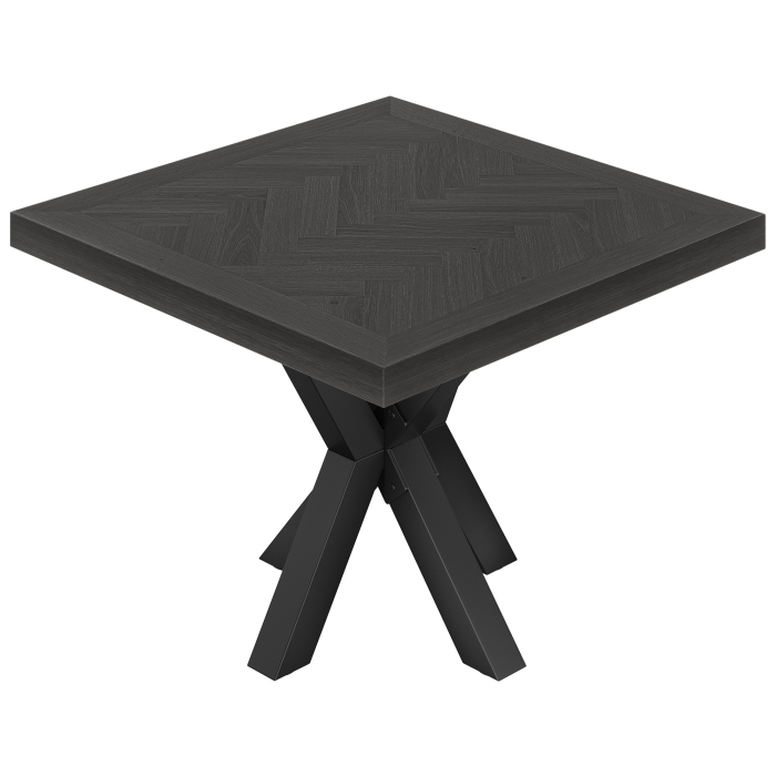 FS | Bistro Table | 100 x 100 cm | H 78 cm | Oak | Frame: Black