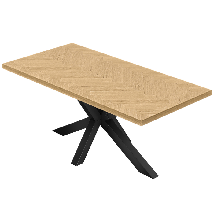 FS | Bistro Tisch | 180 x 90 cm | H 78 cm | Schwarz | Gestell: Schwarz