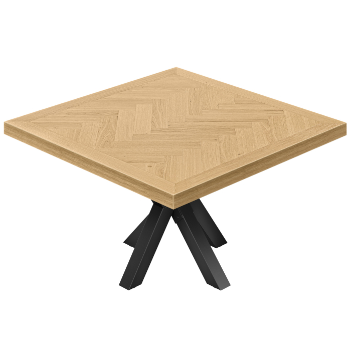 FS | Table bistrot | 140 x 140 cm | H 78 cm | Noir | Cadre : Noir