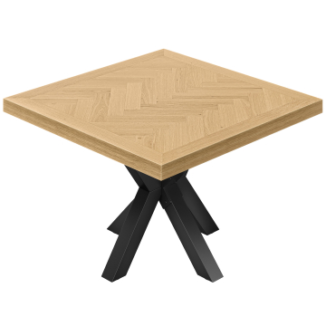 FS | Bistrotafel | 120 x 120 cm | H 78 cm | Zwart | Frame: Zwart