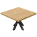 FS | Bistro Tisch | 140 x 140 cm | H 78 cm | Schwarz | Gestell: Schwarz