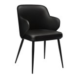 Gabriela | Hotelstol | Læder | Sort