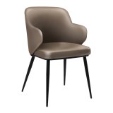 Gabriela | Hotelstol | Læder | Taupe