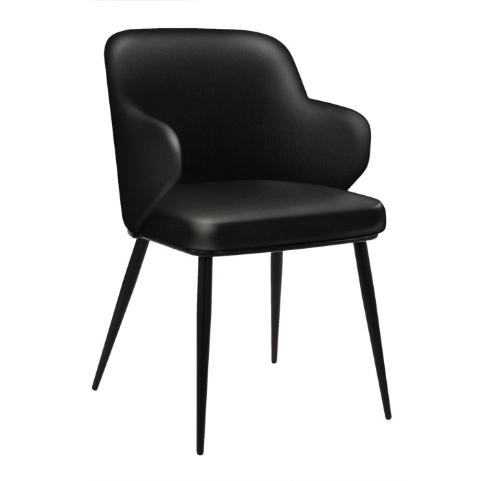 Gabriela | Hotel Chair | Leather | Black
