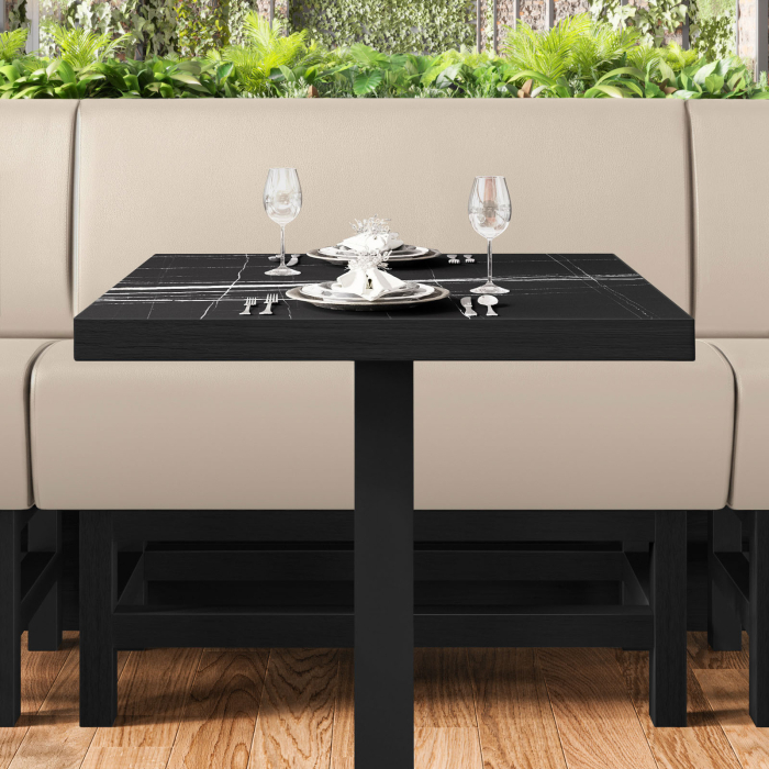 MIAMI | Hög restaurangsoffa | B:H 120 x 133 cm | Krämfärgad | Smidig | Läder MIAMI | Hög restaurangsoffa | B:H 120 x 133 cm | Krämfärgad | Smidig | Läder