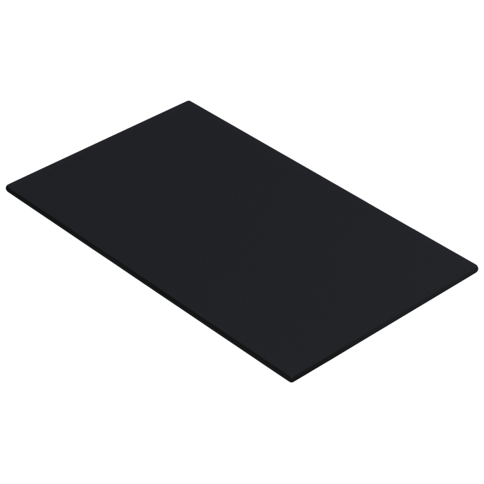 COMPACT | Plateau de table HPL | L:P 120 x 70 cm | Noir | Rectangulaire