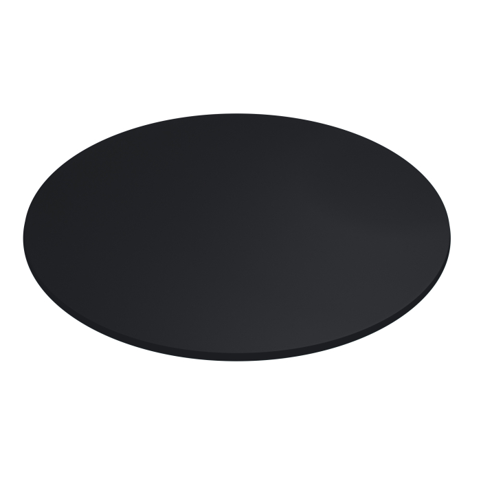 COMPACT | Kompakti Ravintolapöydän Levy | Ø 60 cm | Musta | Pyöreä