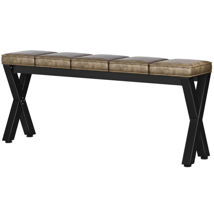 JUANA | Benk B:H 200 x 81cm | 8mm | Svart/ Taupe