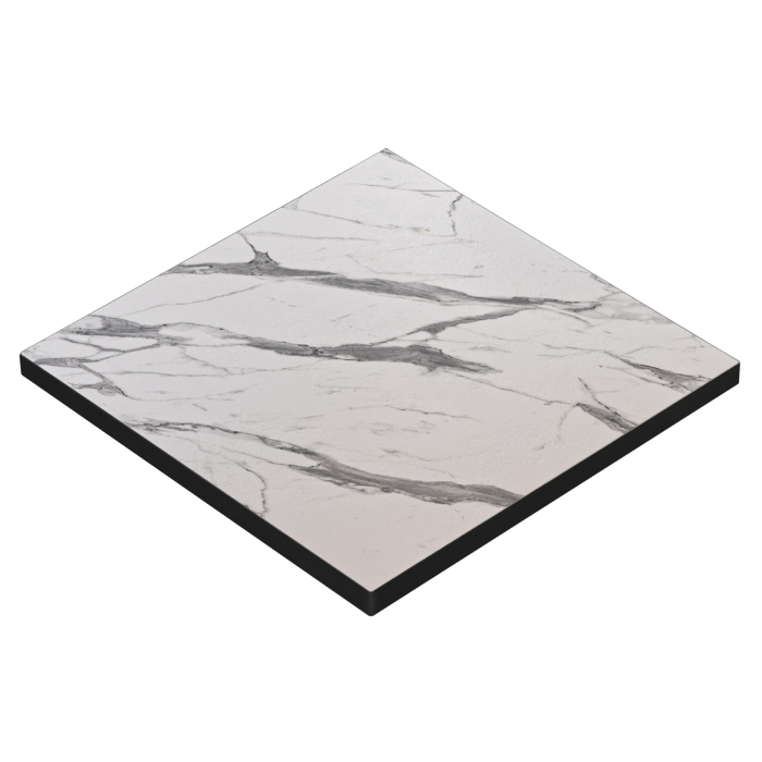 BRASIL | Gastro table top | W:D 80 x 80 cm | White marble | Square