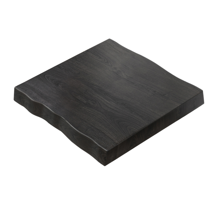 PERU | Gastro Bordplade Med Tree Edge | 70 x 70 cm | 8 cm | Firkantet | Sort PERU | Gastro Bordplade Med Tree Edge | 70 x 70 cm | 8 cm | Firkantet | Sort