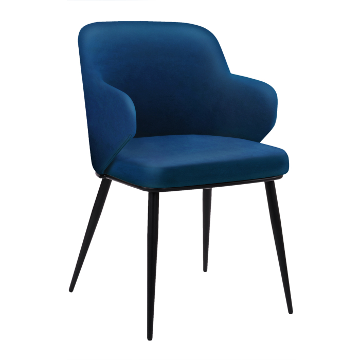 Gabriela | Hotel Stuhl | Samt | Blau