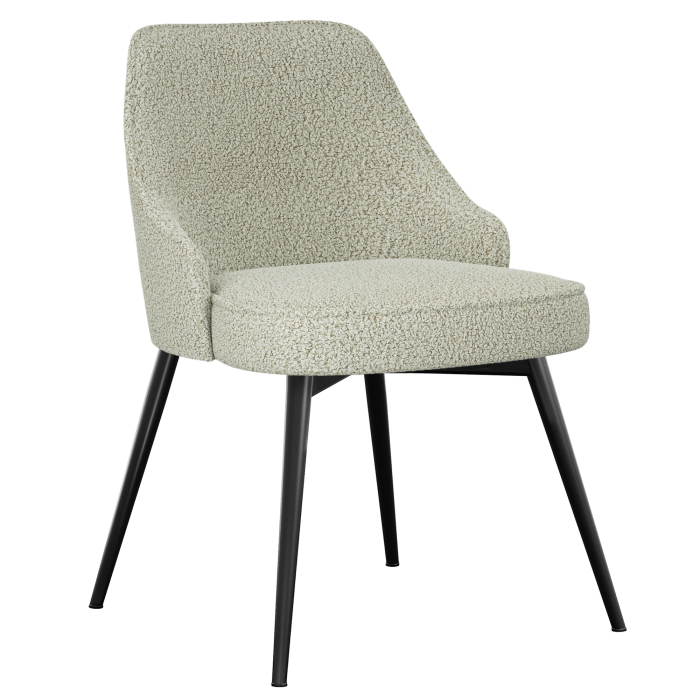 Gala | Sedia da hotel | Beige | Tessuto Teddy