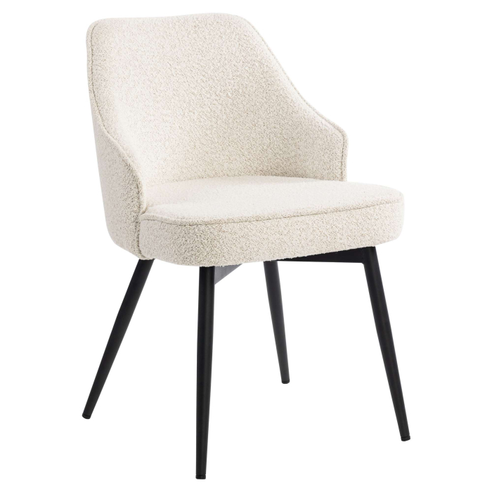 Gala | Silla de hotel | Crema | Tela de peluche