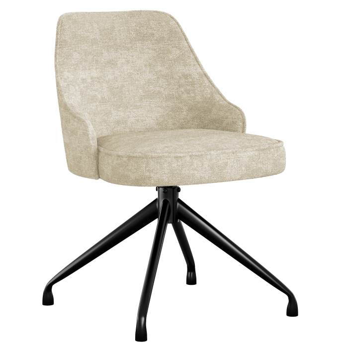 Gala | Hotellstol | Taupe | Stoff/Tekstil | Svingbar base